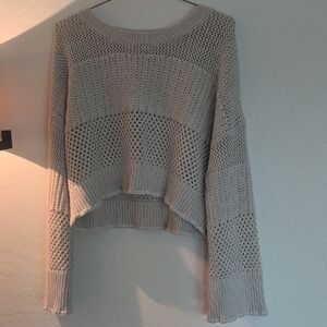 Elegant Beige Knit Sweater